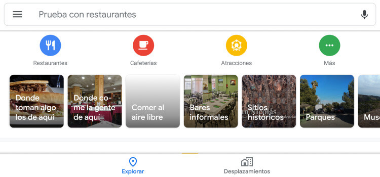 Restaurantes Google Maps