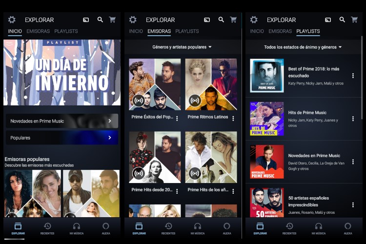 amazon music en varios dispositivos