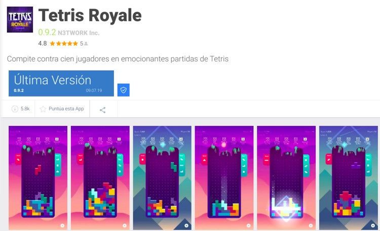 cómo descargar tetris royale