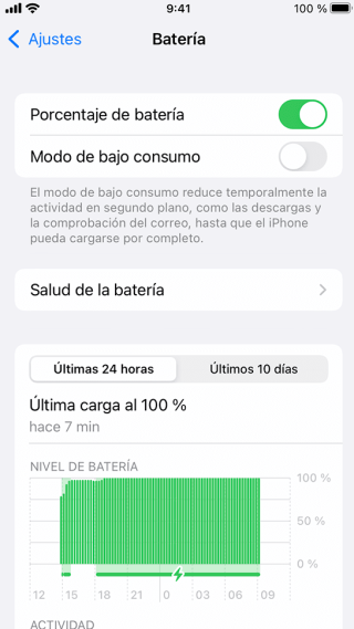 Salud de la batería iPhone