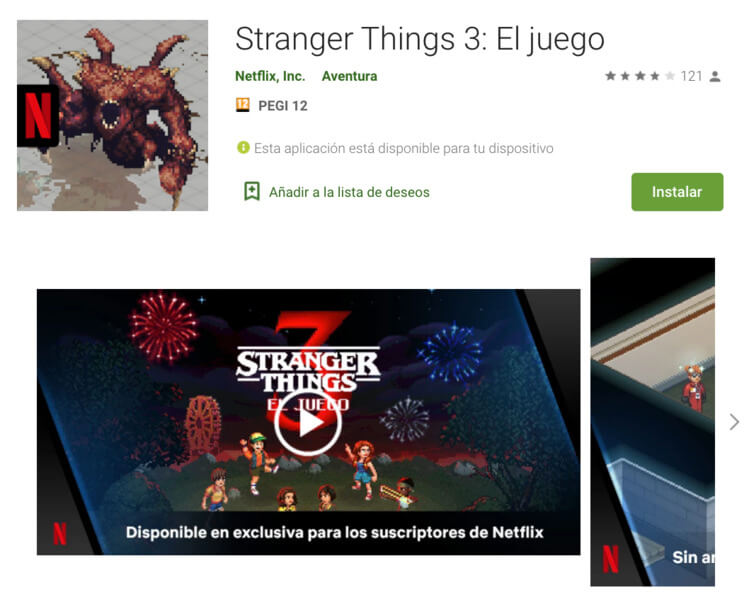 Captura de pantalla del juego móvil Stranger Things 3
