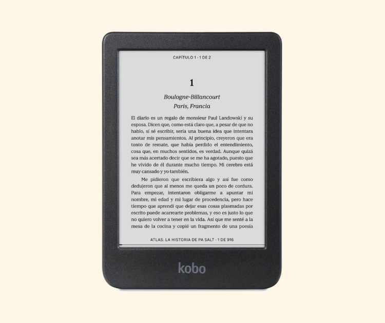 Imagen del ereader Kobo Clara BW