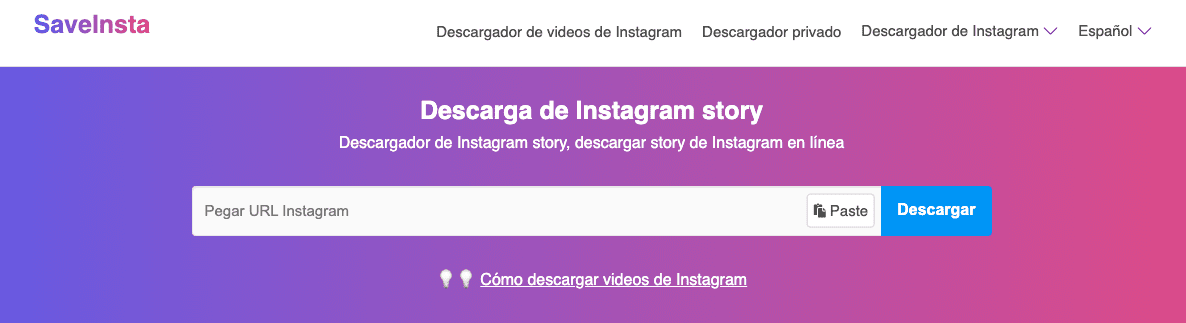 Cómo descargar stories de Instagram