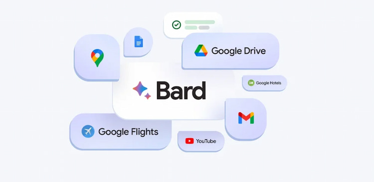 Interacción de Google Bard con otras apps