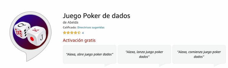 Juego de Póker de Dados