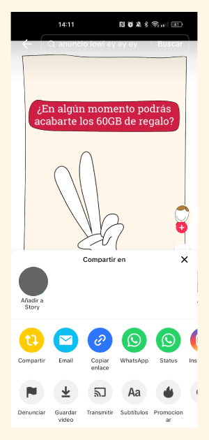 Cómo descargar un TikTok por email