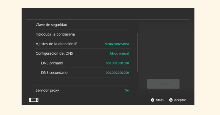 Cómo cambiar paso a paso el DNS en Nintendo Switch