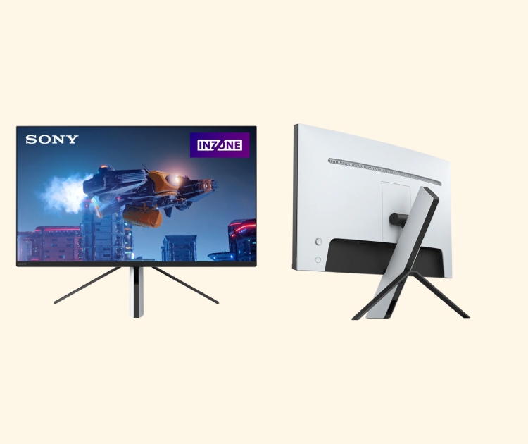Vista del monitor Sony INZONE M3 por delante y por detrás