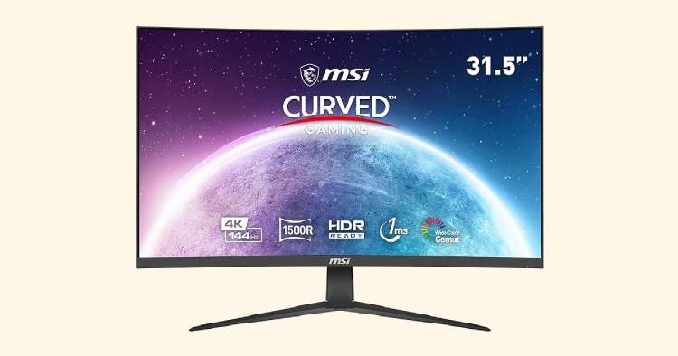 Monitor  MSI Optix G321CU: vista frontal