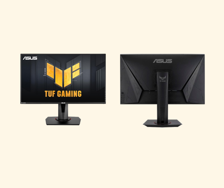 Foto del Asus TUF Gaming VG279QM por delante y por detrás