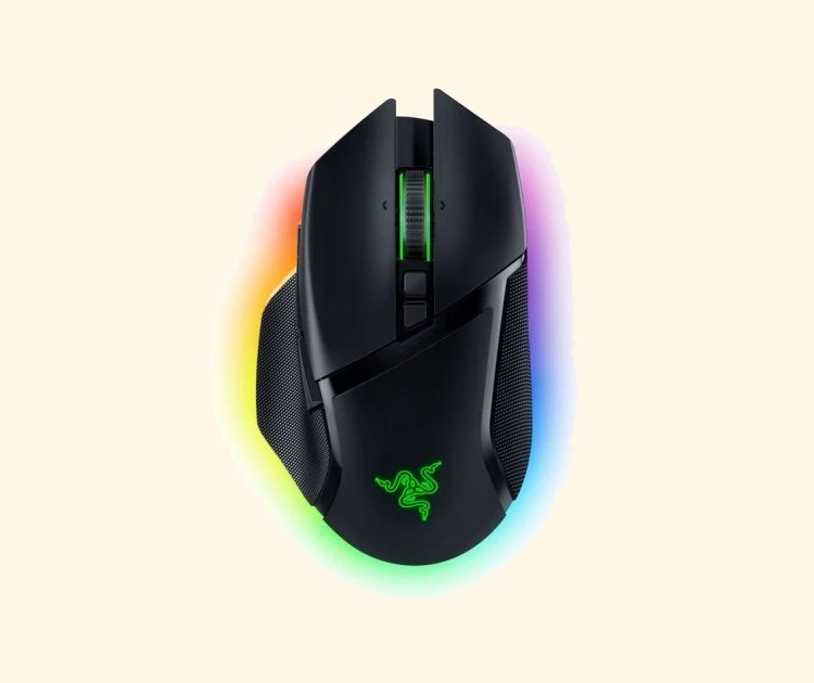 Vista del ratón Razer Basilisk V3 Pro desde arriba