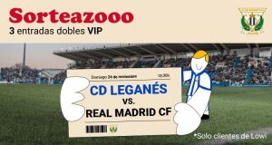 Sorteo de 3 entradas dobles VIP para ver el Leganés contra el Real Madrid