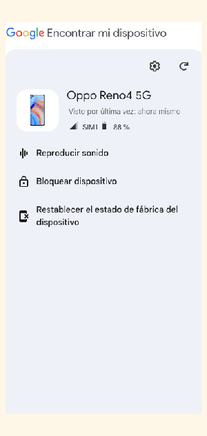 Desbloquear móvil con Find My Device