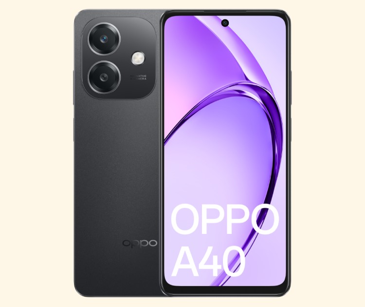 Oppo A40, imagen del teléfono por delante y detrás